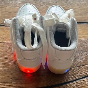 Kids' White LED Sneakers